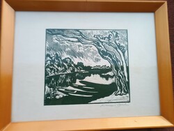 Etching by Gyula from Kőhalmi
