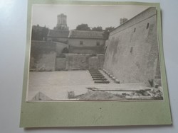 D198451 GYŐR  - A győri vár - régi nagyméretű fotó 1940-50's évek kartonra kasírozva