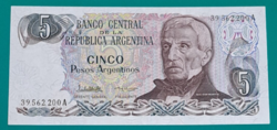 1984. Argentína 5 Peso UNC (28)