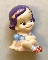 Kangyo bank kangin sofubi girl plastic Japanese bush girl figure 9 cm