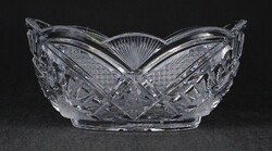 1O865 oval-shaped ground glass bowl bowl 14.5 Cm