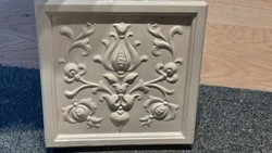 Old Zsolnay stove tile 20x20 cm in good condition
