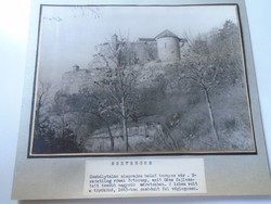 D198460 ESZTERGOM - Az esztergomi vár -  régi nagyméretű fotó 1940-50's évek kartonra kasírozva