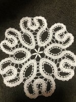 Crocheted lace, needlework with a decorative pattern