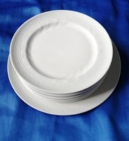 Alföldi fehér süteményes készlet, 1+6 db, ritka mintás