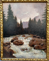 Baroness Pongrácz Sarolta (1896-): mountain stream