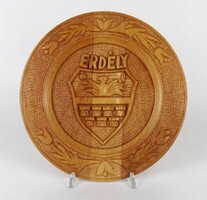 1O899 Transylvanian coat of arms wooden plate wall plate 24.5 Cm
