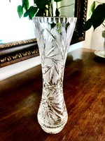 Gyönyörű ólomkristály váza 32 cm.