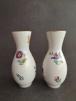 Pair of small vases with folk pattern from Herend - ep
