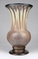 10898 bod éva: dripped glazed ceramic vase 17.5 Cm