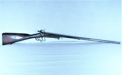 Beautiful antique double barrel lefacheaux rifle, France, ca. 1870!!!