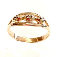 Brill stone red gold ring 58m