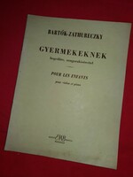 Bartók-Zathureczky gyermekeknek hegedűre zongora kísérettel UTOLJÁRA HIRDETEM !!