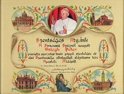1O953 Balogh Péter Vatikáni - apostoli áldás 1985