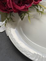 Very nice old serving bowl, patterned in white porcelain material