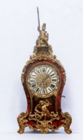 A754 Large Renaissance Style Painted Fireplace Clock