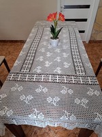 Gyönyörű  nagyméretű  horgolt asztalterítő  terítő nosztalgia lakástextil