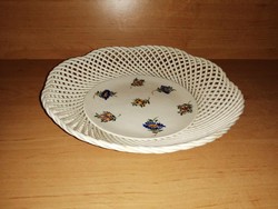 Marked porcelain bowl with openwork edge - 24 cm (n)
