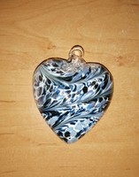 Sienna glass friendship heart - glass heart can even be used as a Christmas tree decoration