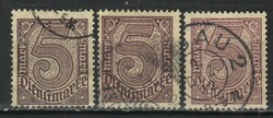 Deutsches Reich 0801 Mi Hivatalos 33 a,b,c     38,00   Euró