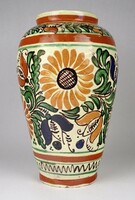 Large corundum ceramic vase marked 1O905 27.5 Cm