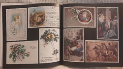 Karácsony régi képeslapokon album ,régi karácsonyi képeslapok gyűjteménye egy képes albumban