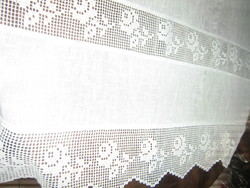 Beautiful special vintage style double rose lace stained glass curtain