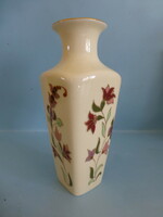 Zsolnay ivory vase with flower pattern