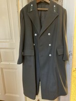 Pénzügyőr egyenruhához kabát, vastag téli posztóból, hibátlan, újszerű állapotba, 1980-as évekből