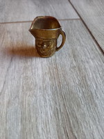 Toby jug old copper tumbler iii. (3.7X3.7x2.6 cm)