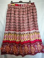46-48 Indian skirt with colored pattern, plus size, waist 96 cm