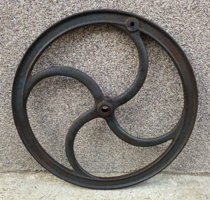 Öntöttvas kútkerék, daráló kerék (49 cm, 7 kg)