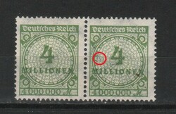 Misprints, curiosities 1315 (reich) mi 316 a p ht 4.00 euros postmark
