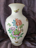 Hatalmas Viktória mintás herendi porcelán váza tökéletes állapotban
