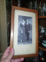 Old photograph in frame 25 cm x 14 cm