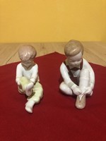Aquincumi porcelán gyerekfigurák