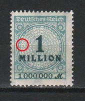 Misprints, curiosities 1307 (reich) mi 314 a p ht 3.00 euros postmark
