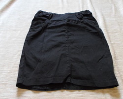 Women's short skirt 2.: Black, cotton (Italian)