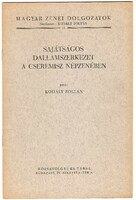 Zoltán Kodály: peculiar melodic structure in the folk music of the Czeremisz, 1935