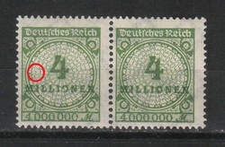 Misprints, curiosities 1314 (reich) mi 316 a p ht 4.00 euros postmark