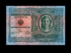 100 KORONA - 1912 - Mindkét oldala német - vastag papíros - EF+ Ritkaság!