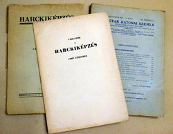 Magyar Katonai Szemle 1943 + Harckiképzés + Vázlatfüzet + 22.honvéd határvadász zászlóalj orvosi lap