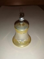Old glass Christmas tree decoration bell - 4.5 cm