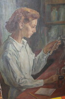 József Menyhárt's guaranteed original painting 541