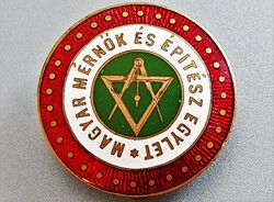 Hungarian Society of Engineers and Architects buttonhole badge Morzsányi badge 1913.
