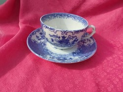 Antique English porcelain coffee cup with bottom