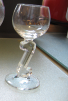 Unicum short drinking glass with stem