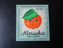 Glass label. Almuska
