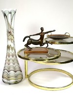 Ritka nagyméretű Muranoi design üveg  váza , tervezte Carlo Moretti - 05355