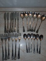 Retro cccp silver plated 24 piece cutlery set nickel silver?